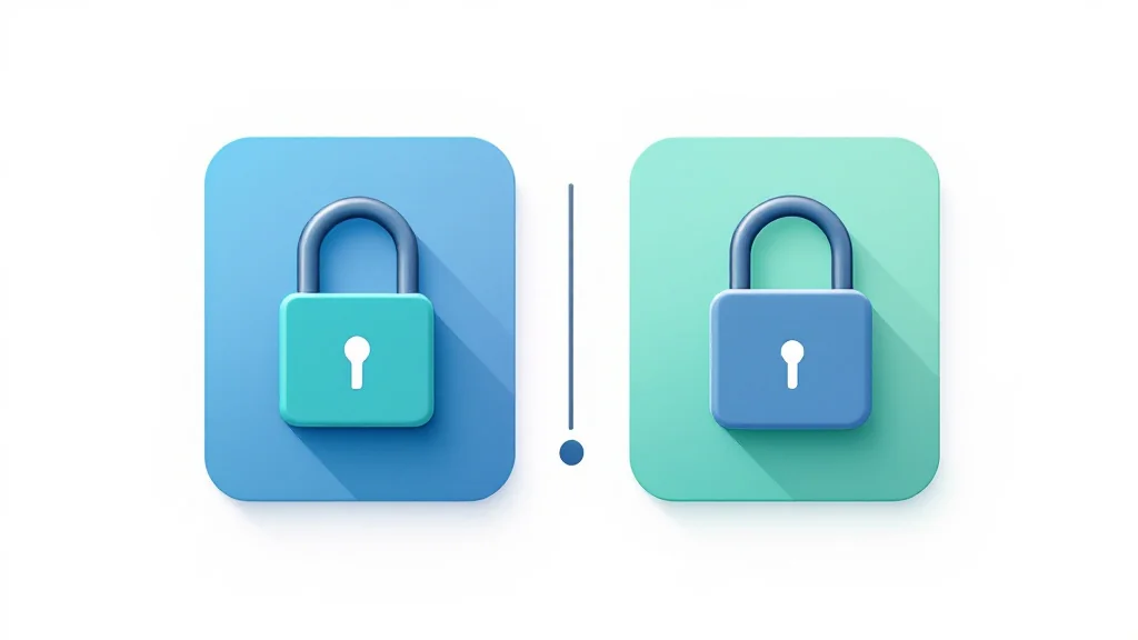 A strong lock next to a weak open padlock